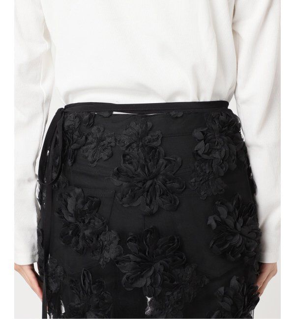 JOURNAL STANDARD「《追加》【TOLIGHT&times;JOURNALSTANDARD】 フラワーモチーフラップスカート」|スカート|