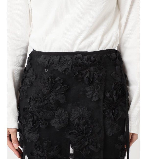 JOURNAL STANDARD「《追加》【TOLIGHT&times;JOURNALSTANDARD】 フラワーモチーフラップスカート」|スカート|