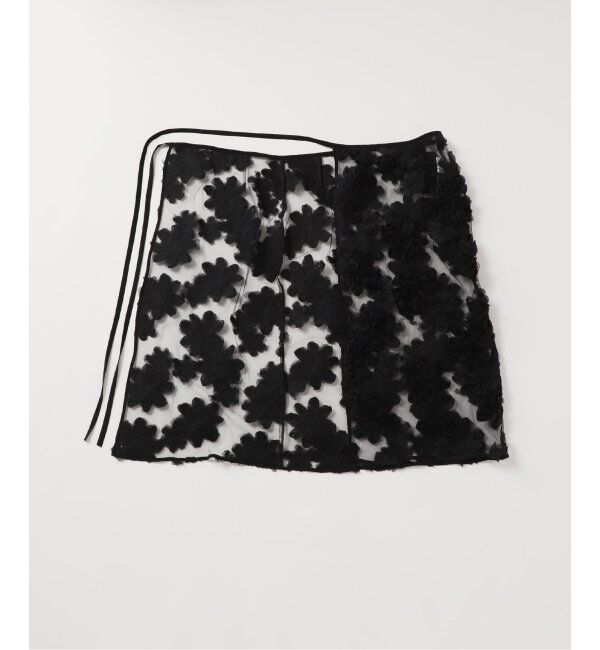 JOURNAL STANDARD「《追加》【TOLIGHT&times;JOURNALSTANDARD】 フラワーモチーフラップスカート」|スカート|