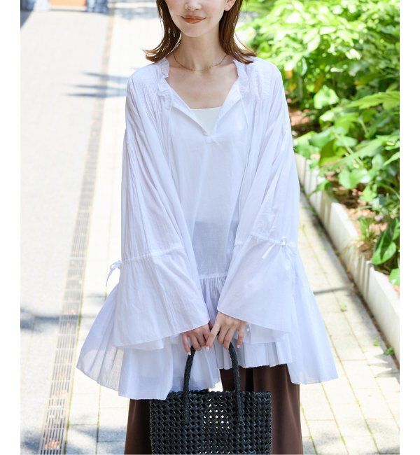 JOURNAL STANDARD「ピンタックフリルブラウス」|シャツ・ブラウス|