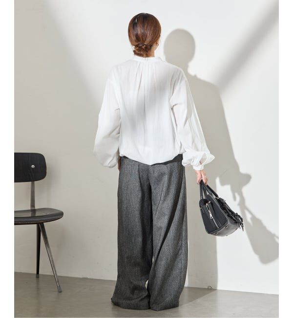 JOURNAL STANDARD「ボイルストライプフリルブラウス」|シャツ・ブラウス|