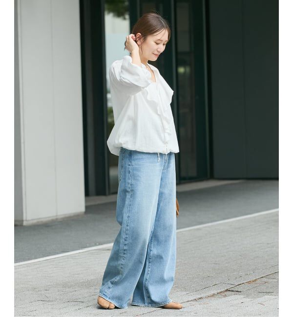 JOURNAL STANDARD「ボイルストライプフリルブラウス」|シャツ・ブラウス|