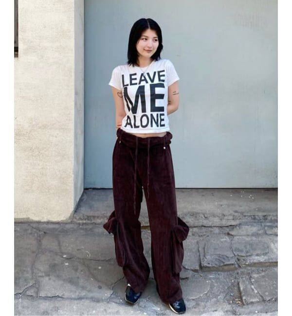 Oriens JOURNAL STANDARD「【OPEN YY / オープンワイワイ】ROLLED WAIST VELOUR CARGO PANTS YY253PT013」|その他|