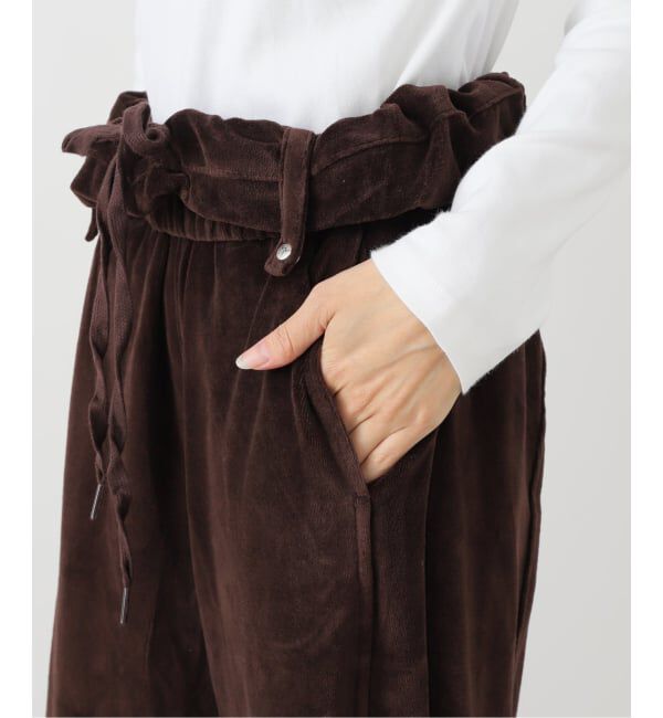 Oriens JOURNAL STANDARD「【OPEN YY / オープンワイワイ】ROLLED WAIST VELOUR CARGO PANTS YY253PT013」|その他|