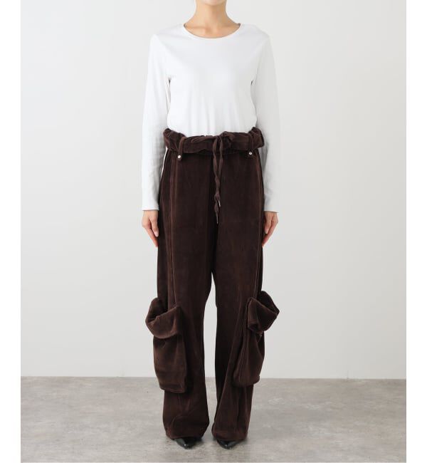 Oriens JOURNAL STANDARD「【OPEN YY / オープンワイワイ】ROLLED WAIST VELOUR CARGO PANTS YY253PT013」|その他|
