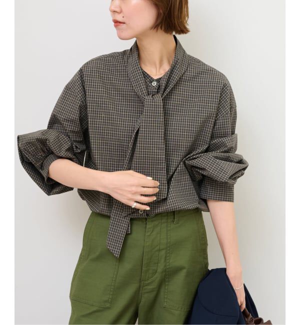 JOURNAL STANDARD relume「チェックボウタイブラウス」|シャツ・ブラウス|