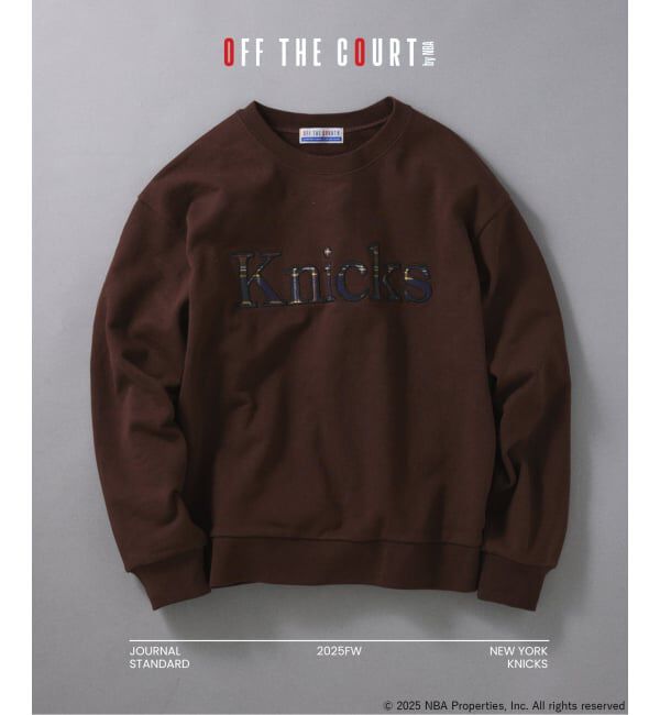 JOURNAL STANDARD「Off The Court by NBA / オフ・ザ・コート バイ NBA 別注 プリント スウェット」|スウェット・ジャージ|ブラウン