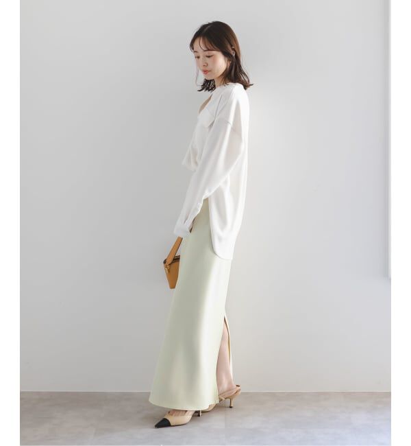 NOBLE「《追加》コンフォートジャージーライクタイトスカート」|スカート|