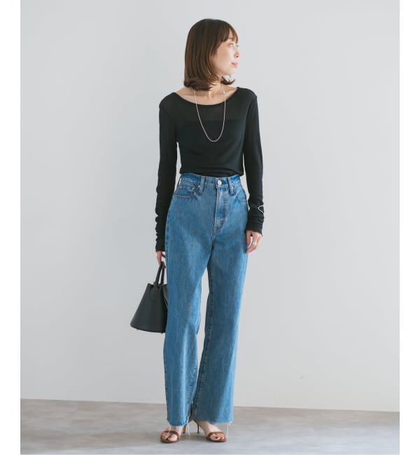 NOBLE「《追加3》シアーテレコロングスリーブプルオーバー」|Tシャツ・カットソー|