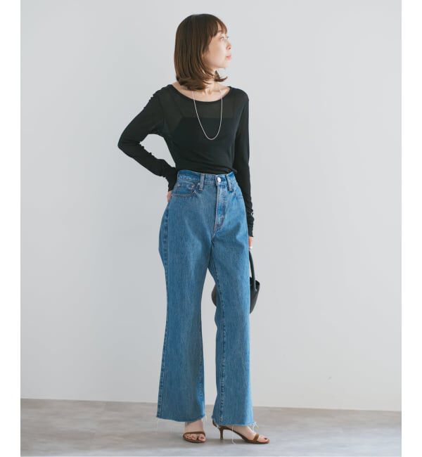 NOBLE「《追加3》シアーテレコロングスリーブプルオーバー」|Tシャツ・カットソー|