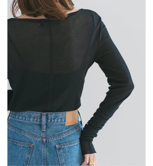 NOBLE「《追加3》シアーテレコロングスリーブプルオーバー」|Tシャツ・カットソー|