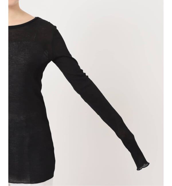 NOBLE「《追加3》シアーテレコロングスリーブプルオーバー」|Tシャツ・カットソー|