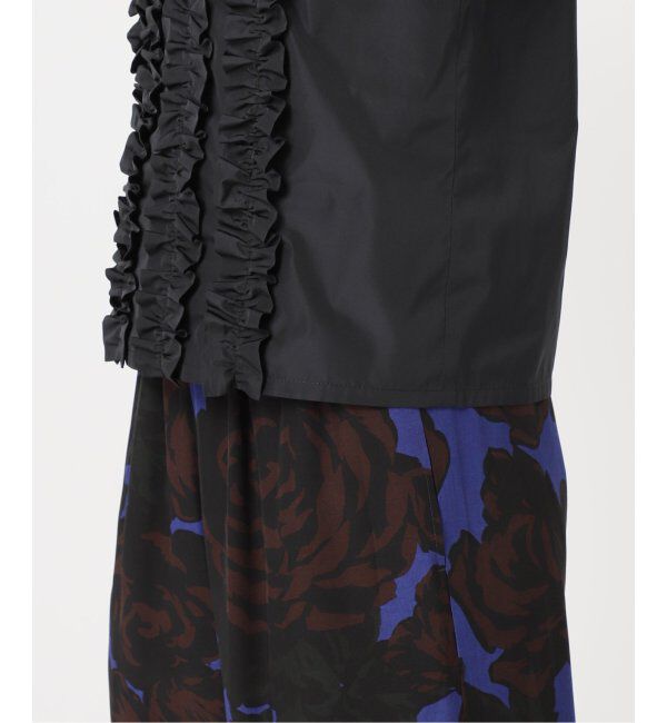 HARDY NOIR「タフタフリルノースリーブブラウス」|シャツ・ブラウス|