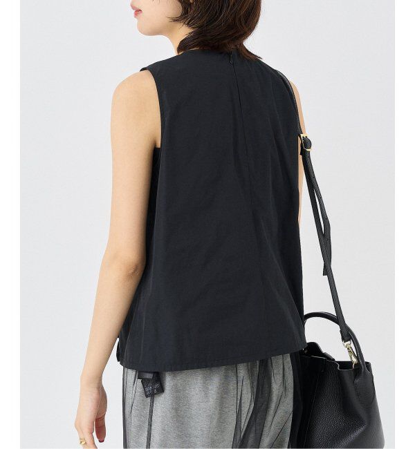 HARDY NOIR「タフタフリルノースリーブブラウス」|シャツ・ブラウス|