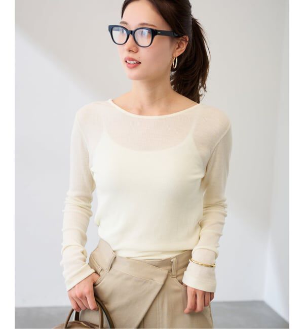 FRAMeWORK「ウールテレコ2WAYプルオーバー」|Tシャツ・カットソー|