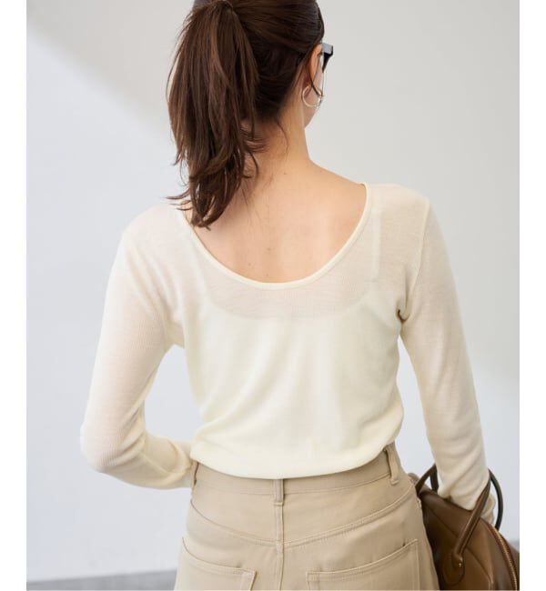 FRAMeWORK「ウールテレコ2WAYプルオーバー」|Tシャツ・カットソー|