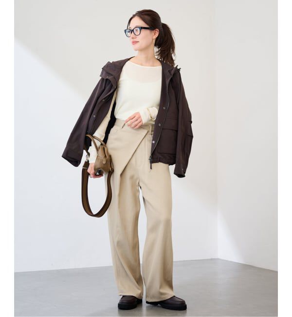 FRAMeWORK「ウールテレコ2WAYプルオーバー」|Tシャツ・カットソー|