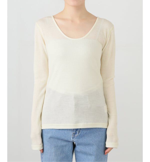 FRAMeWORK「ウールテレコ2WAYプルオーバー」|Tシャツ・カットソー|