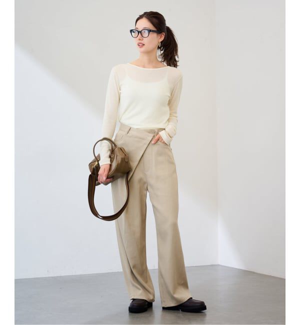 FRAMeWORK「ウールテレコ2WAYプルオーバー」|Tシャツ・カットソー|