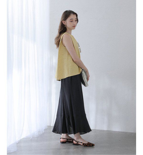  「【洗える】ツイードキーネックプルオーバー」|シャツ・ブラウス|