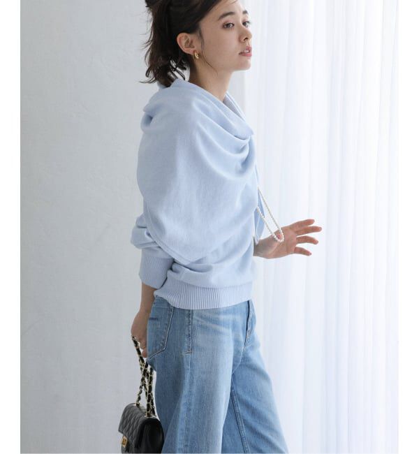  「【洗える】ファインメリノウールストールニット」|ニット・セーター|