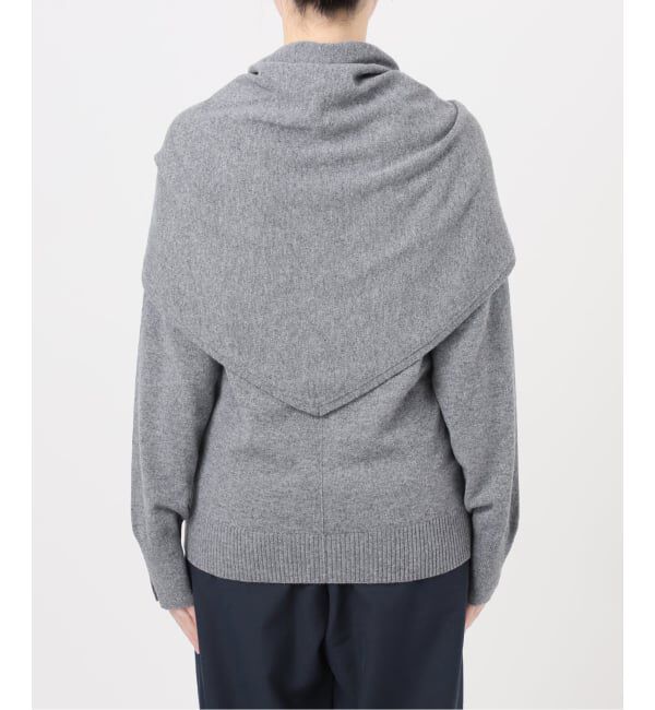  「【洗える】ファインメリノウールストールニット」|ニット・セーター|