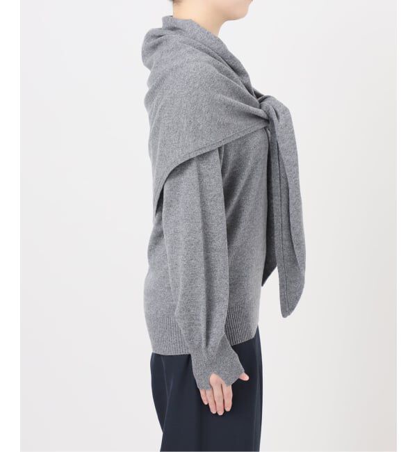  「【洗える】ファインメリノウールストールニット」|ニット・セーター|