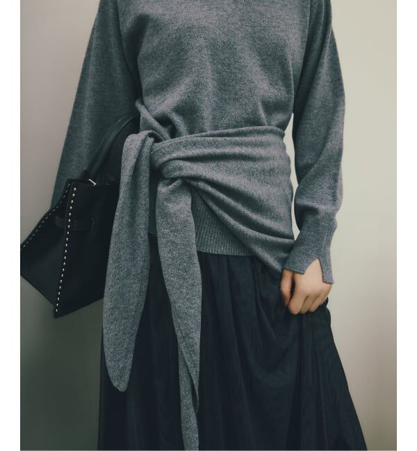  「【洗える】ファインメリノウールストールニット」|ニット・セーター|