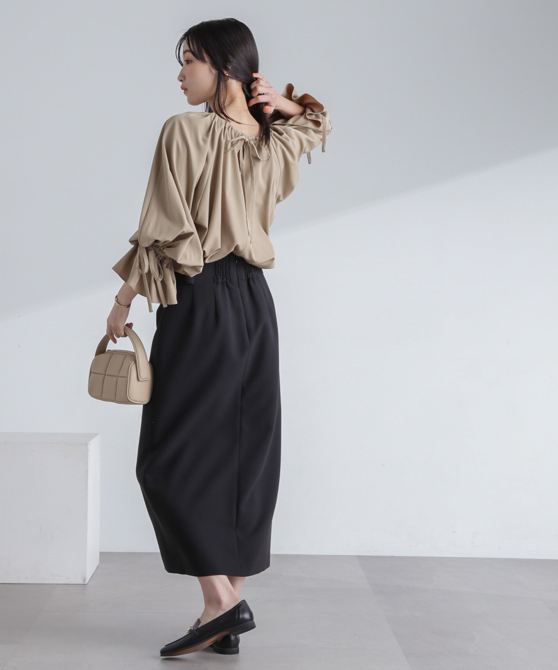 nano･universe「前後2wayキャンディースリーブブラウス」|シャツ・ブラウス|