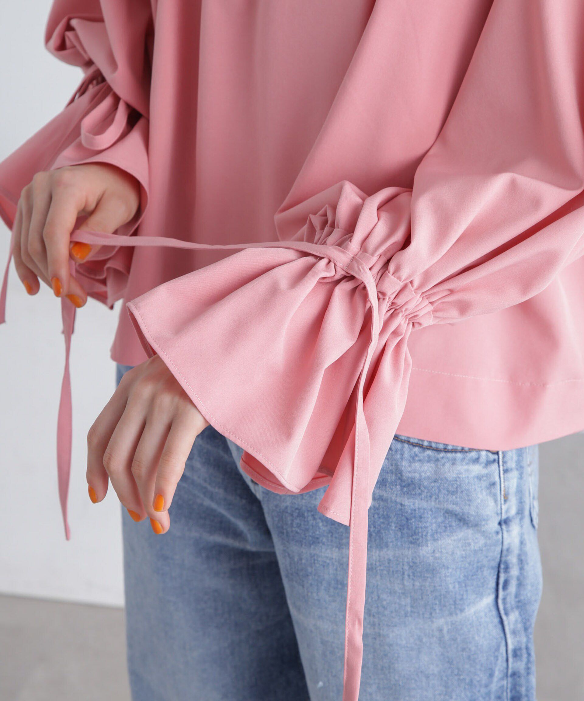 nano･universe「前後2wayキャンディースリーブブラウス」|シャツ・ブラウス|