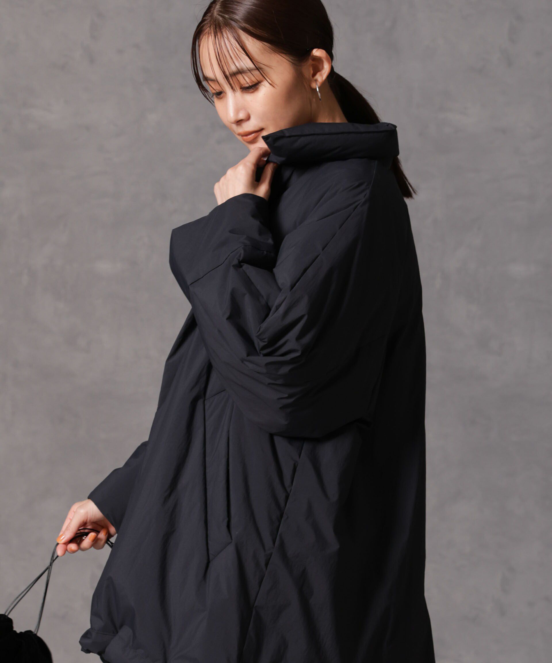 nano･universe「「西川ダウン(R)」ミドル丈バックタックコート」|ダウン|