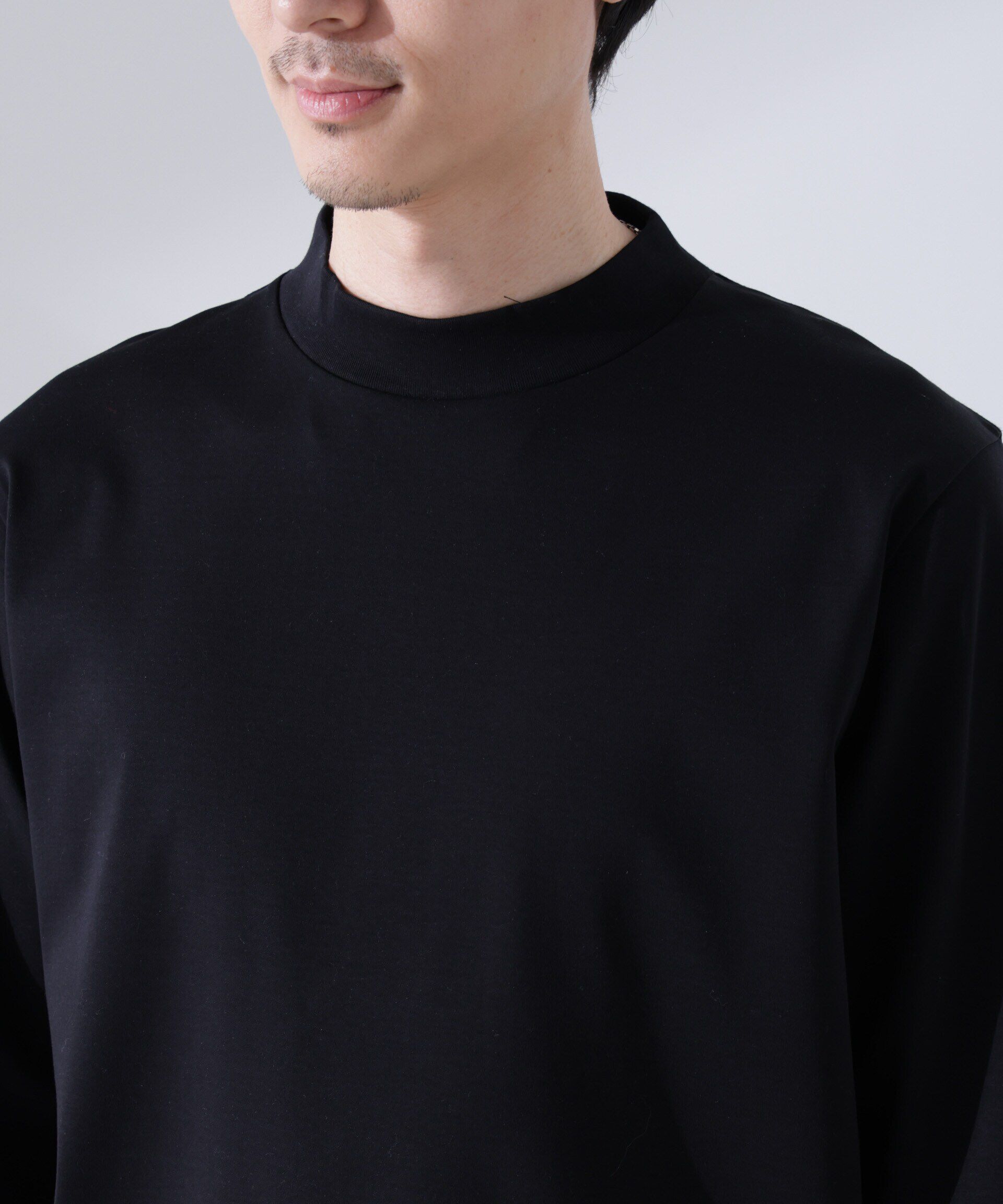nano･universe「アンチスメルモックネックTシャツ 長袖」|Tシャツ・カットソー|