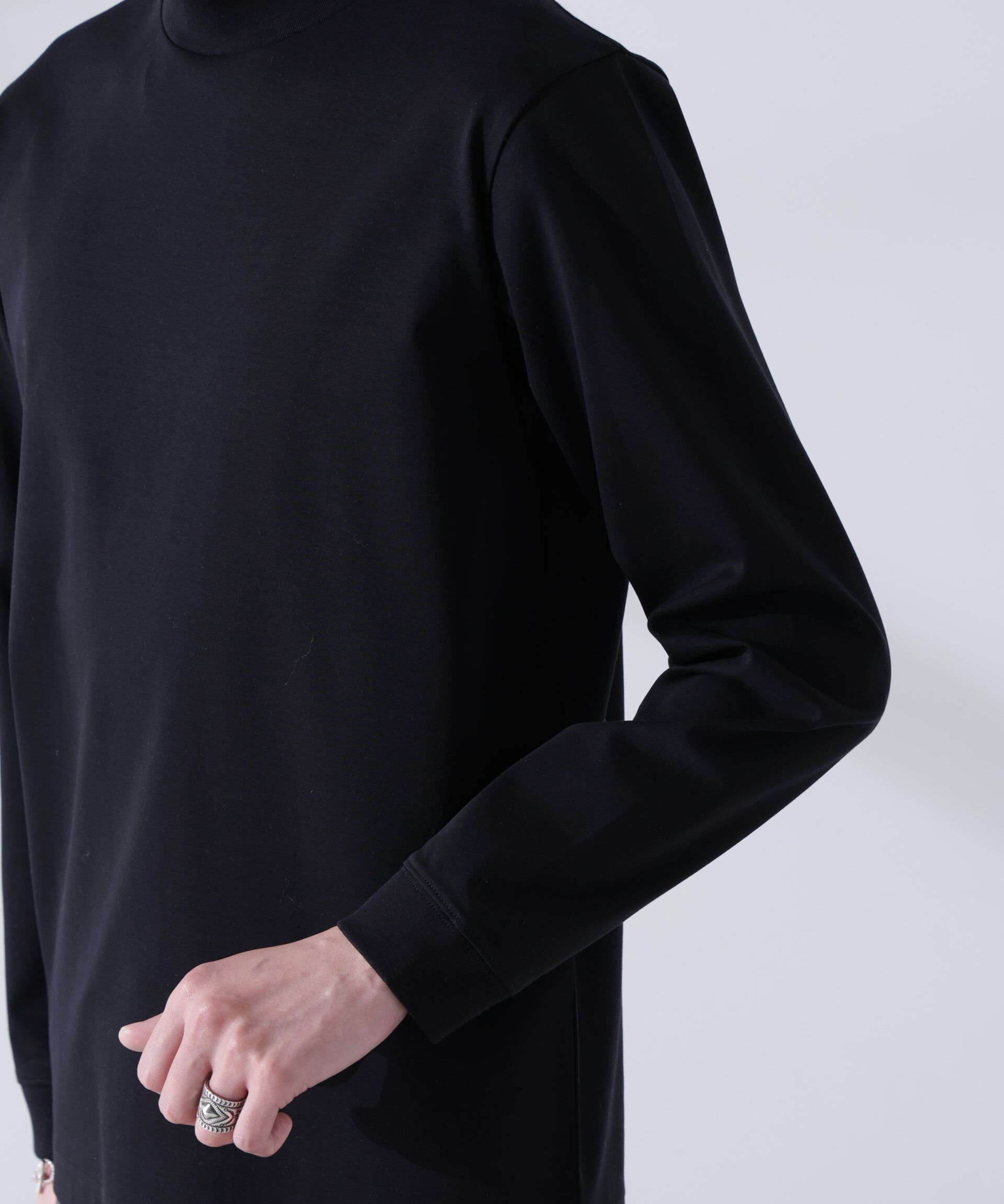 nano･universe「アンチスメルモックネックTシャツ 長袖」|Tシャツ・カットソー|