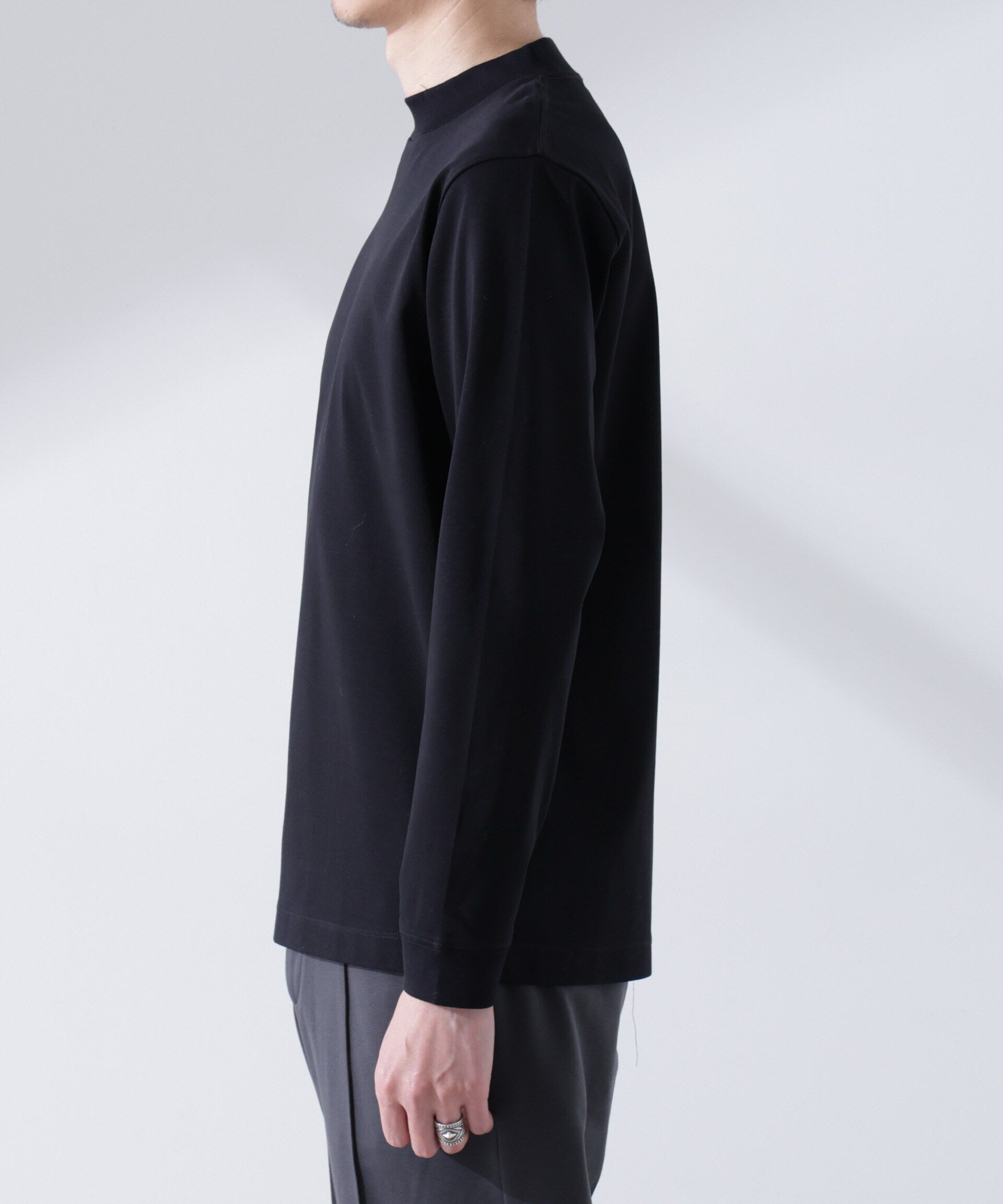 nano･universe「アンチスメルモックネックTシャツ 長袖」|Tシャツ・カットソー|