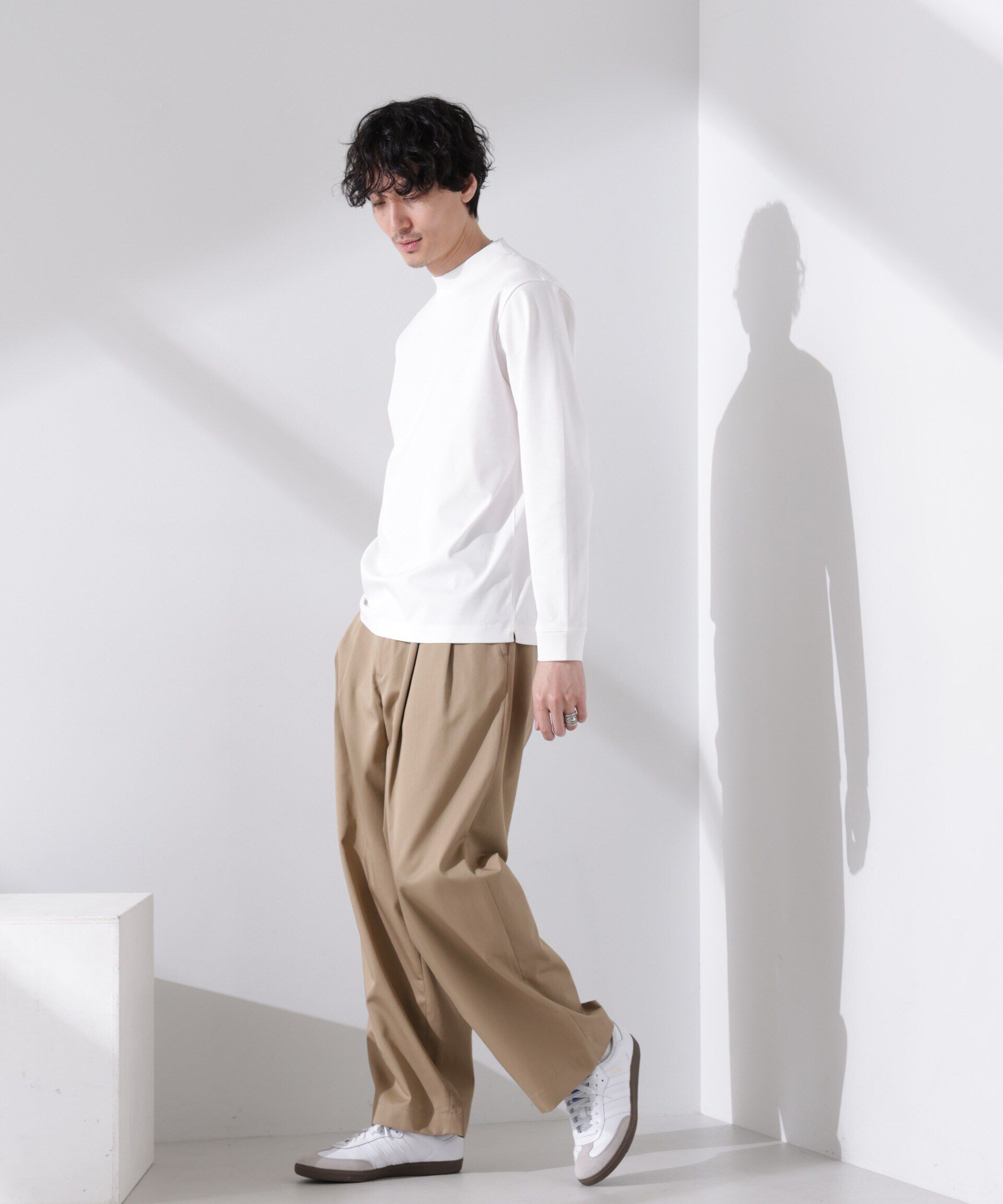 nano･universe「アンチスメルモックネックTシャツ 長袖」|Tシャツ・カットソー|