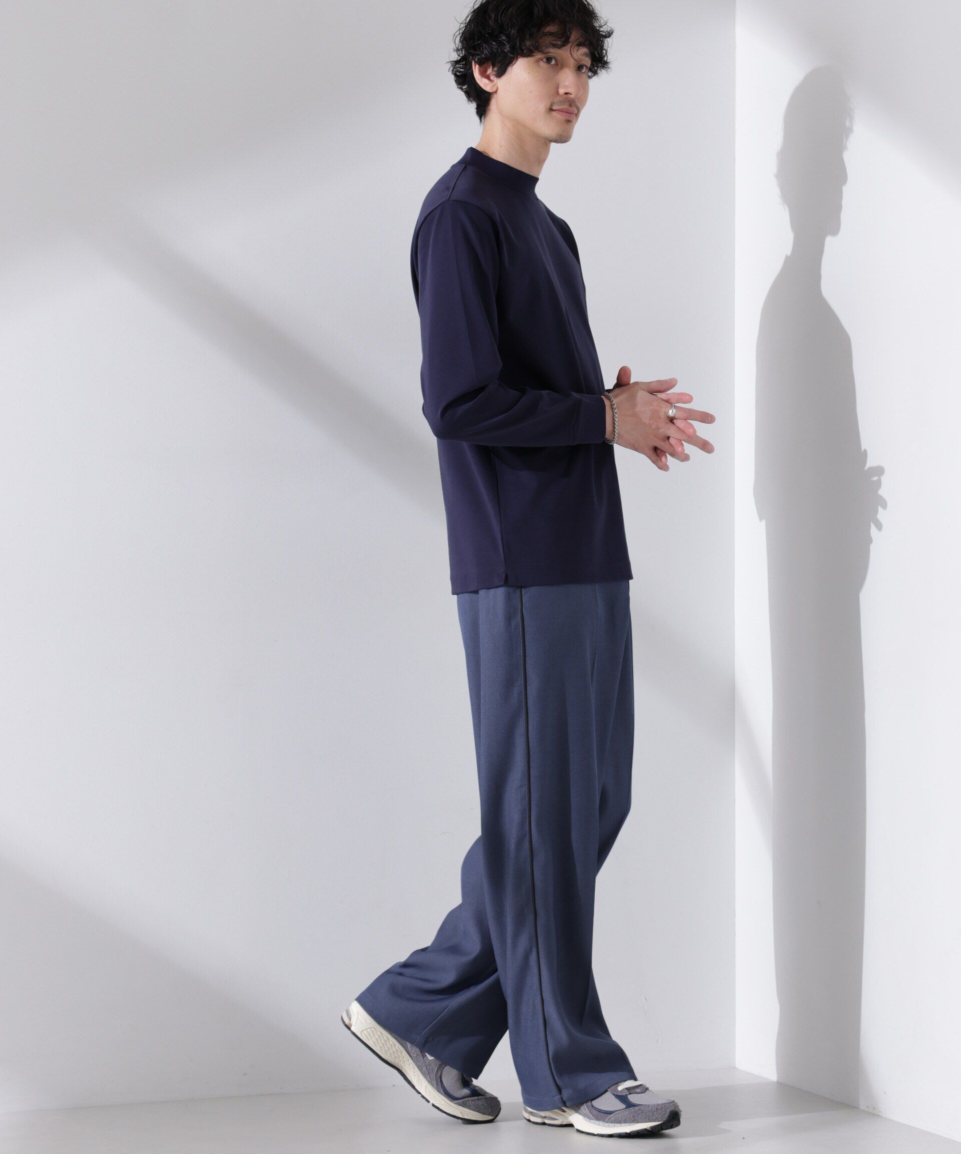 nano･universe「アンチスメルモックネックTシャツ 長袖」|Tシャツ・カットソー|