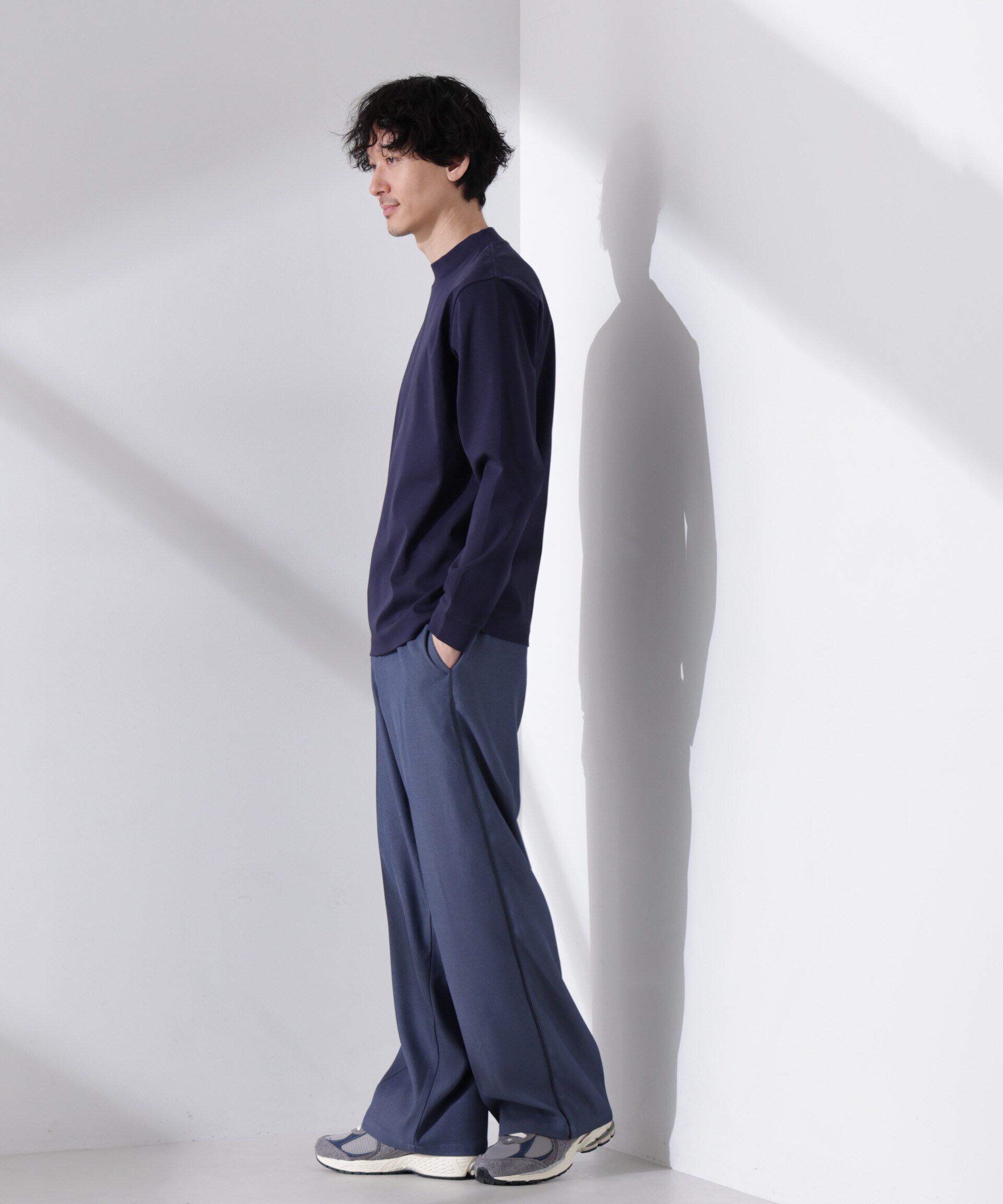 nano･universe「アンチスメルモックネックTシャツ 長袖」|Tシャツ・カットソー|