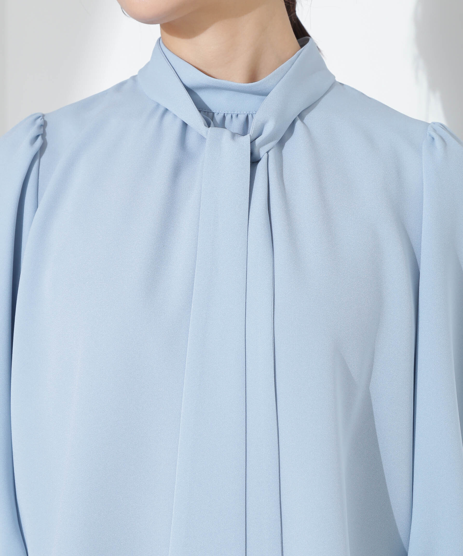 nano･universe「ボウタイ取り外し可2wayブラウス」|シャツ・ブラウス|