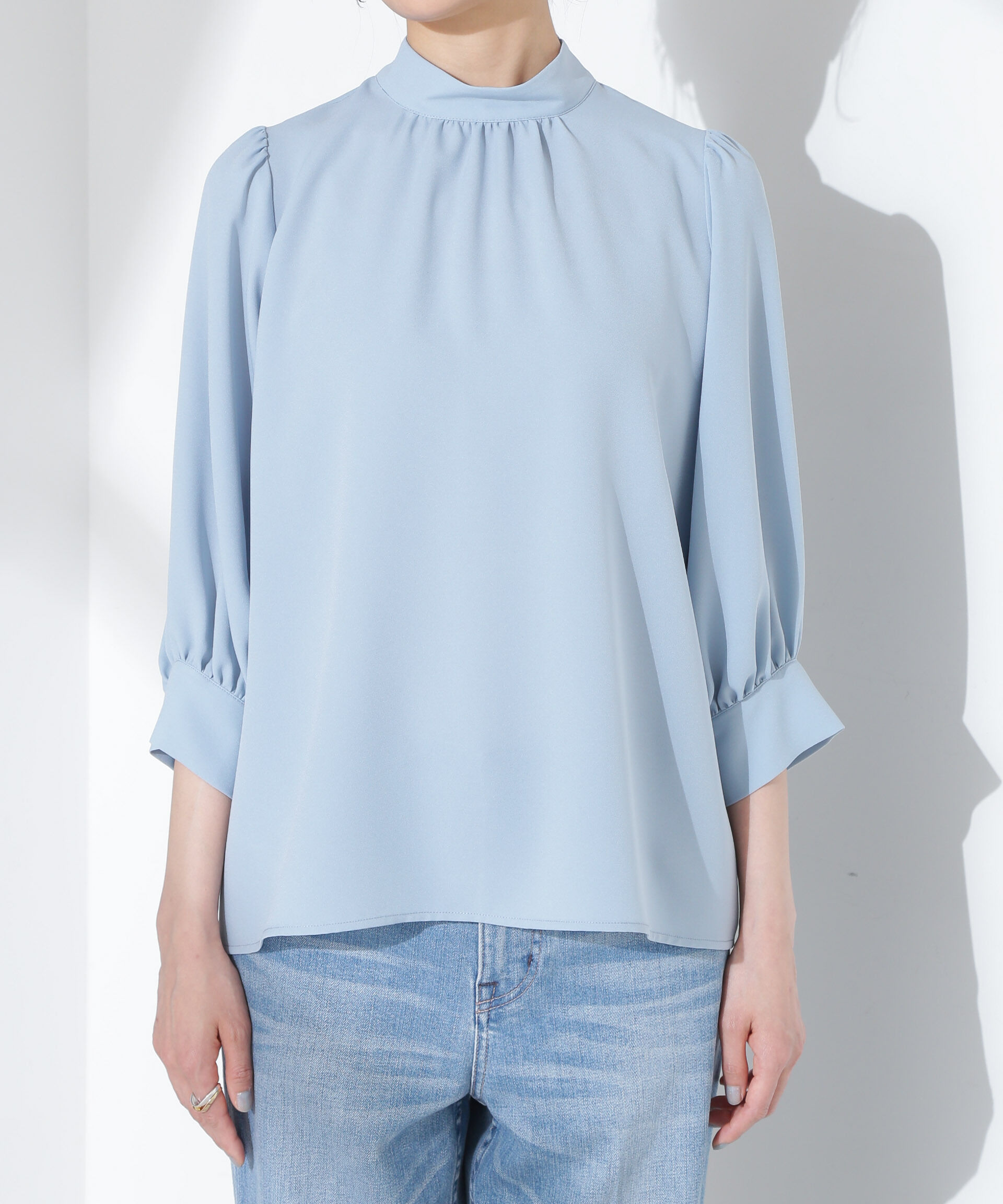 nano･universe「ボウタイ取り外し可2wayブラウス」|シャツ・ブラウス|