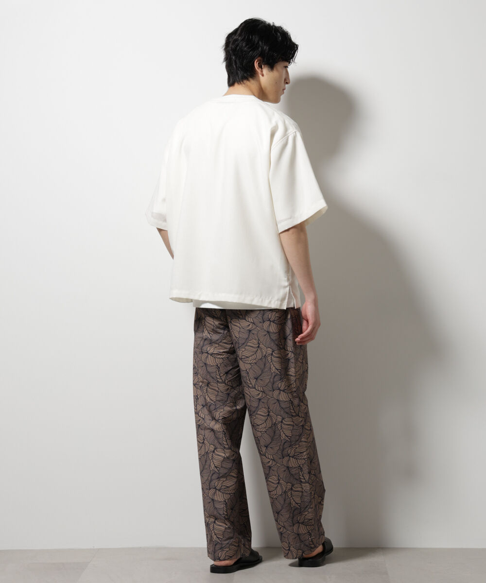 nano･universe「テックリネン布帛Tシャツ 半袖」|Tシャツ・カットソー|