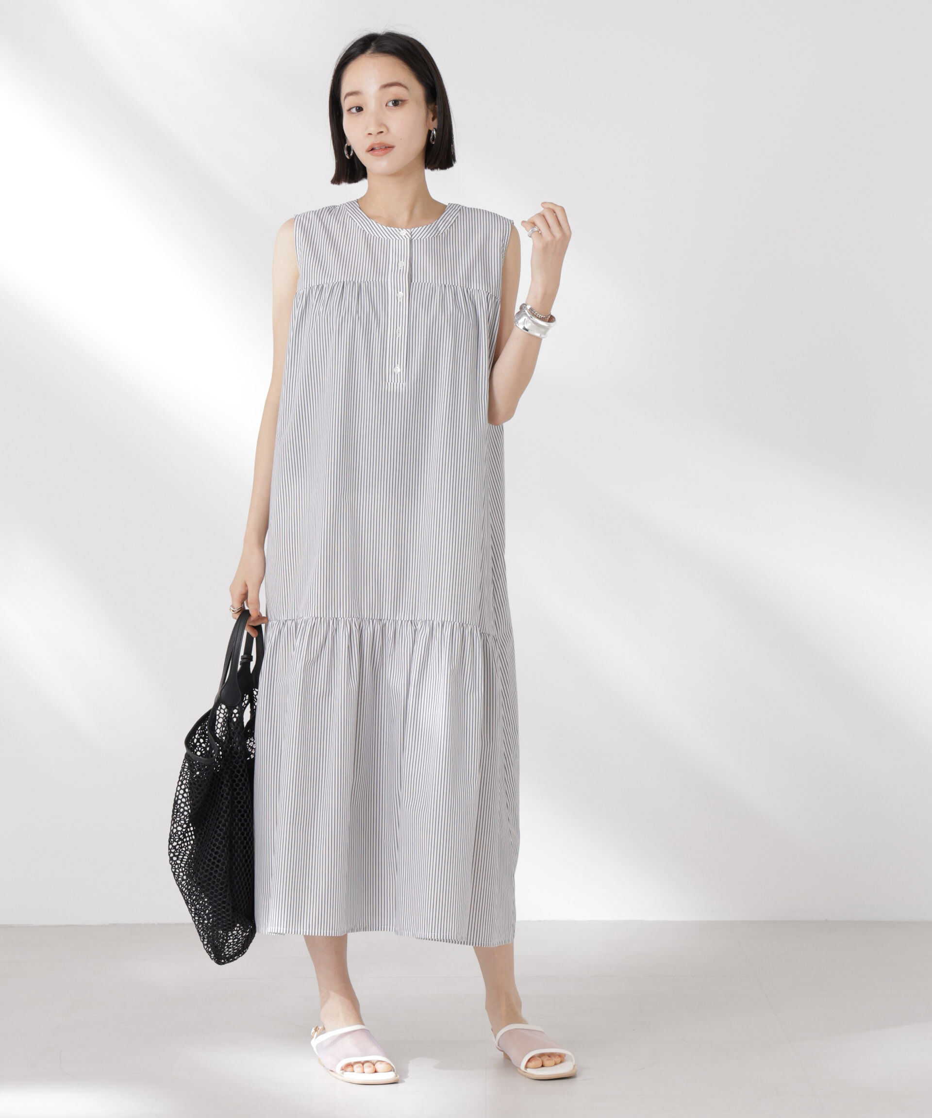 nano･universe「ヘンリーギャザー切り替えワンピース」|ワンピース|