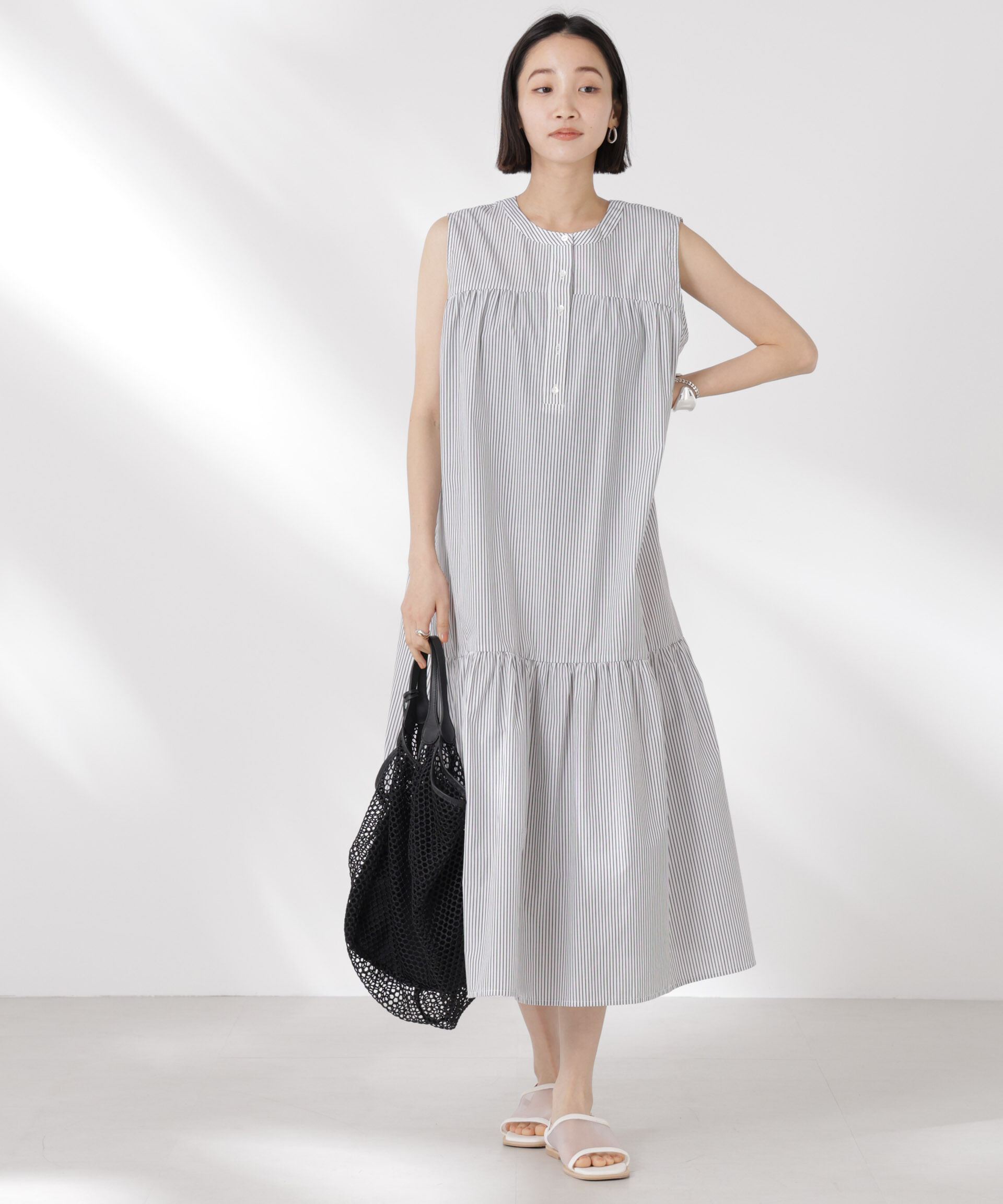 nano･universe「ヘンリーギャザー切り替えワンピース」|ワンピース|