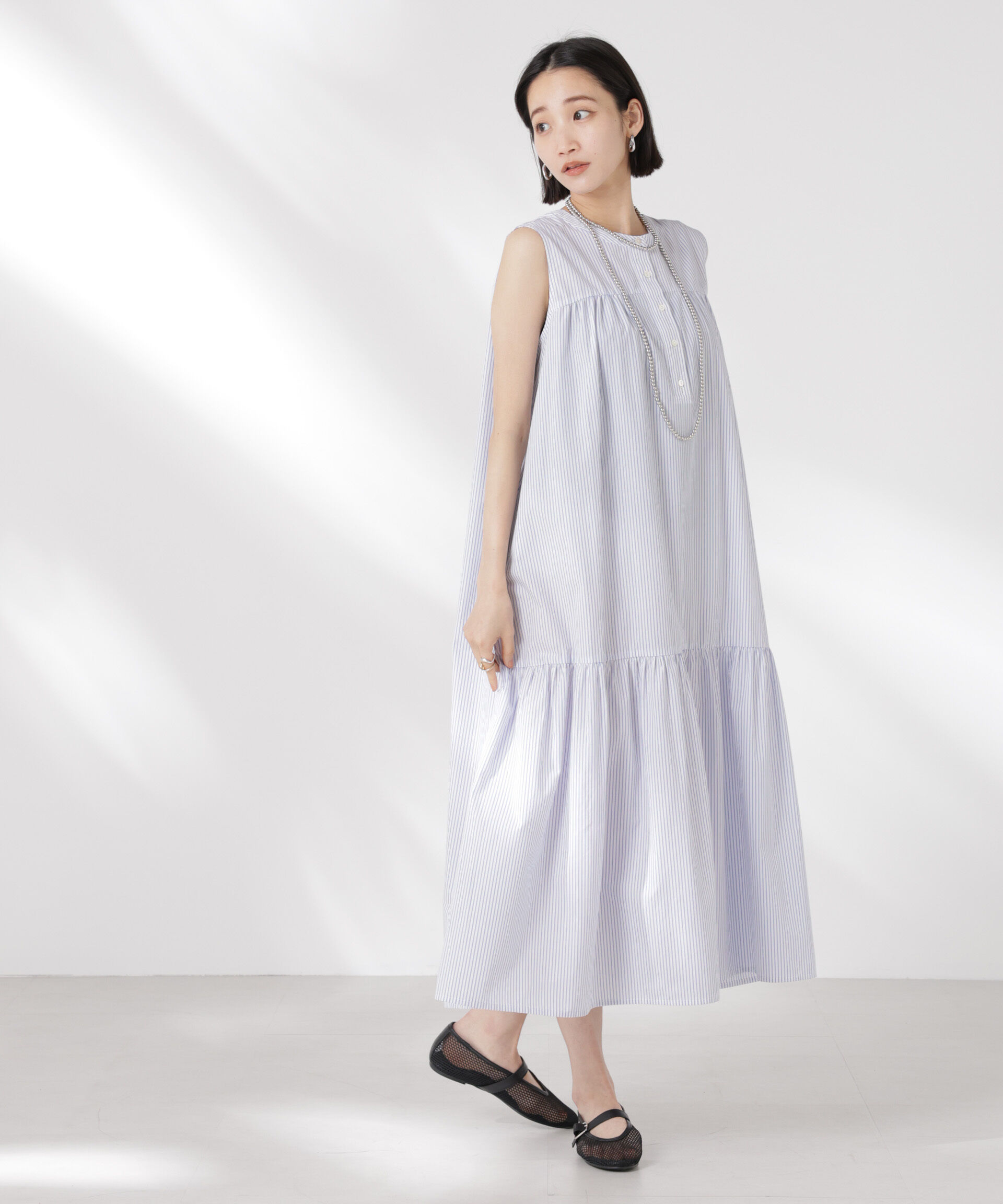 nano･universe「ヘンリーギャザー切り替えワンピース」|ワンピース|