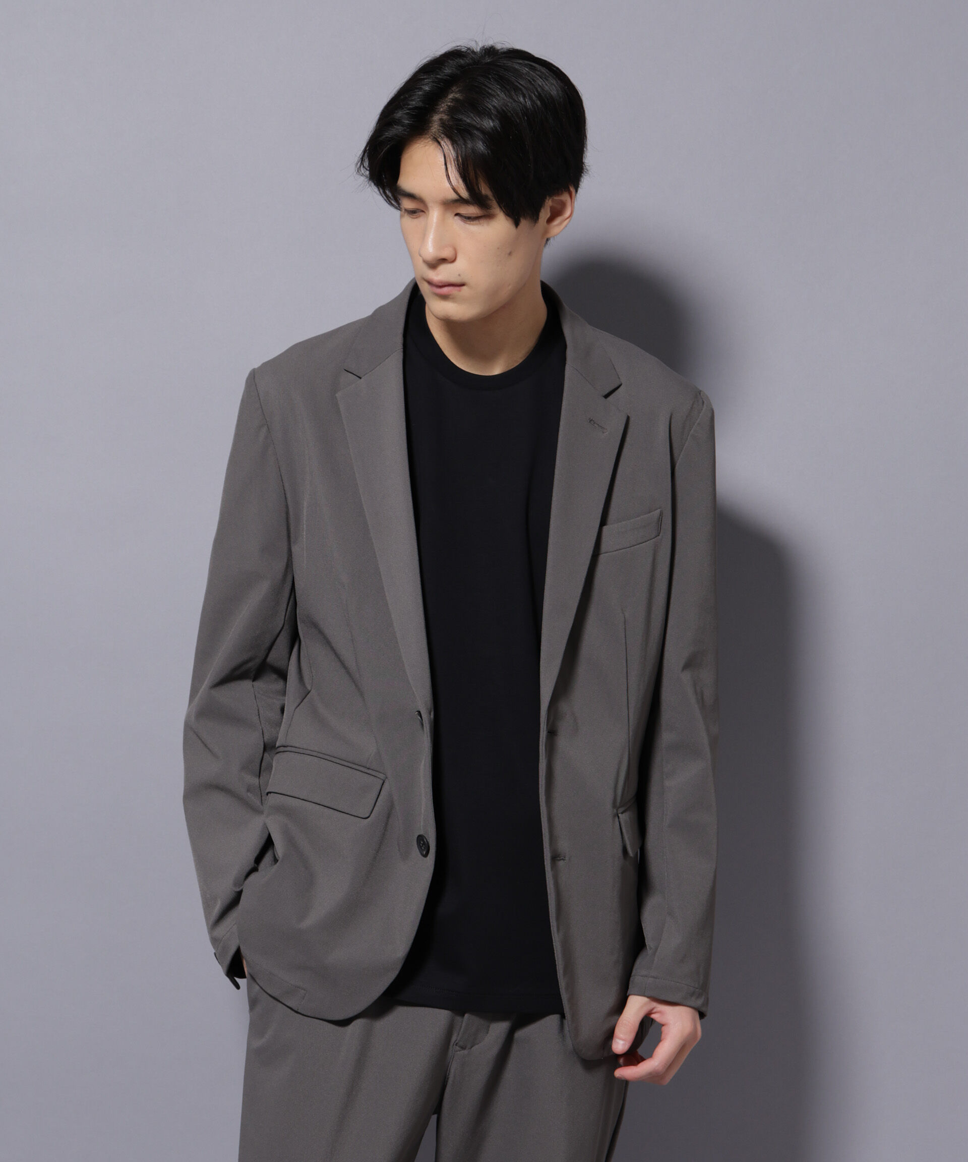 nano･universe「｢Damerino｣ ナイロンストレッチトリコットセットアップ」|スーツ|