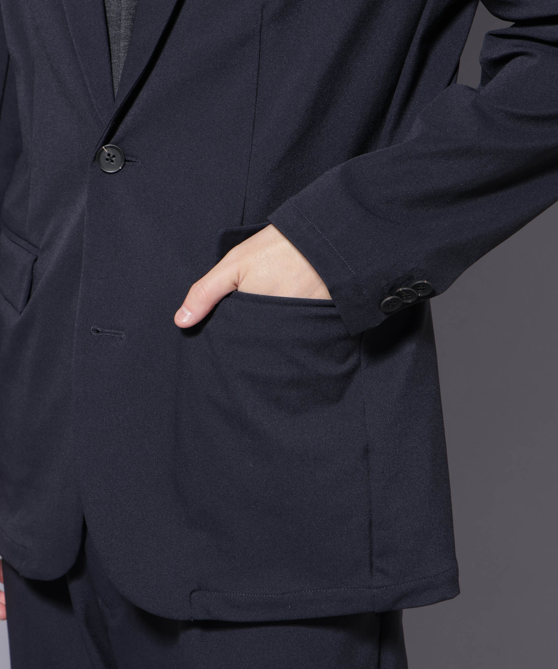 nano･universe「｢Damerino｣ ナイロンストレッチトリコットセットアップ」|スーツ|