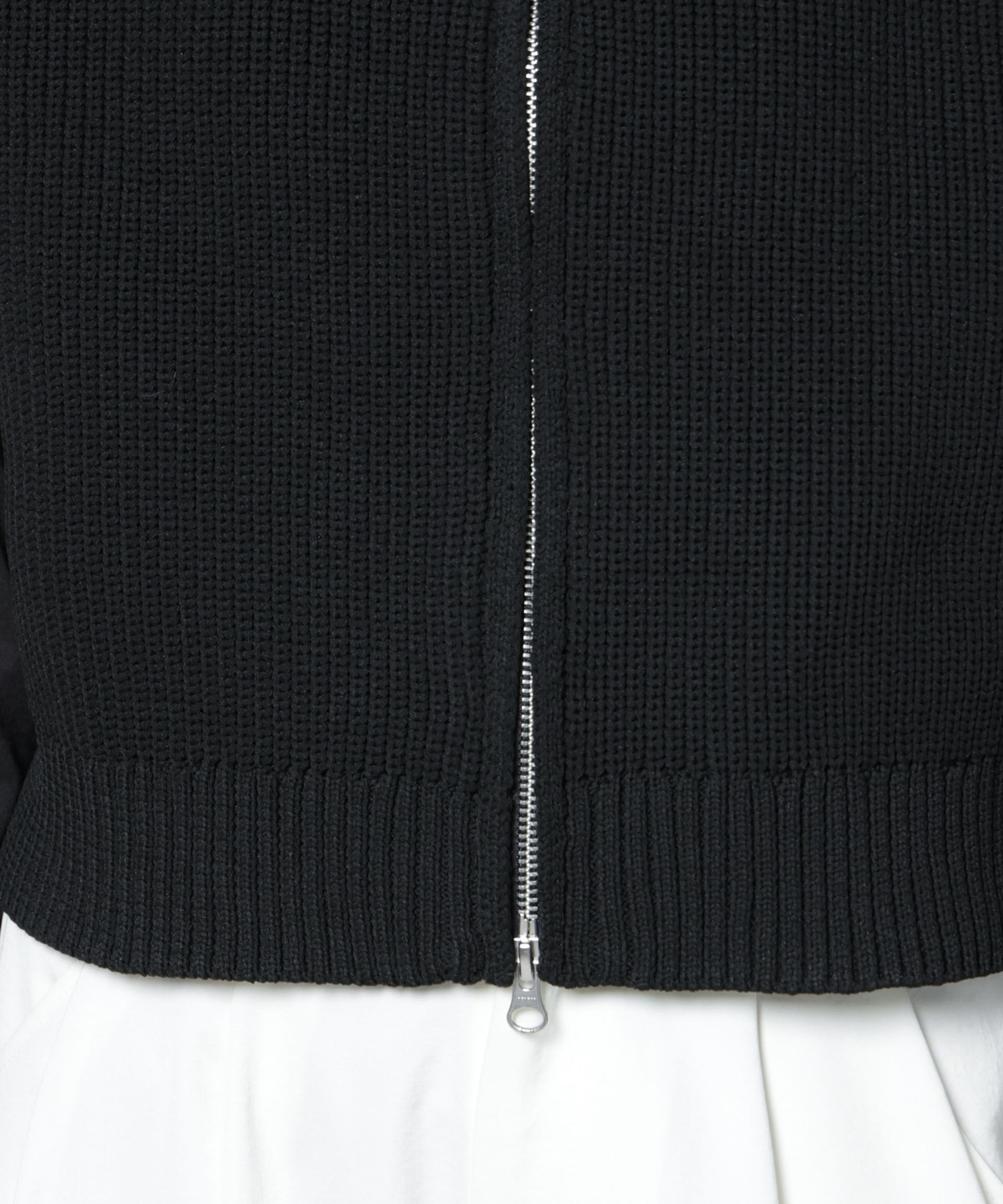 nano･universe「ダブルジップアップドライバーズニットベスト」|ニット・セーター|