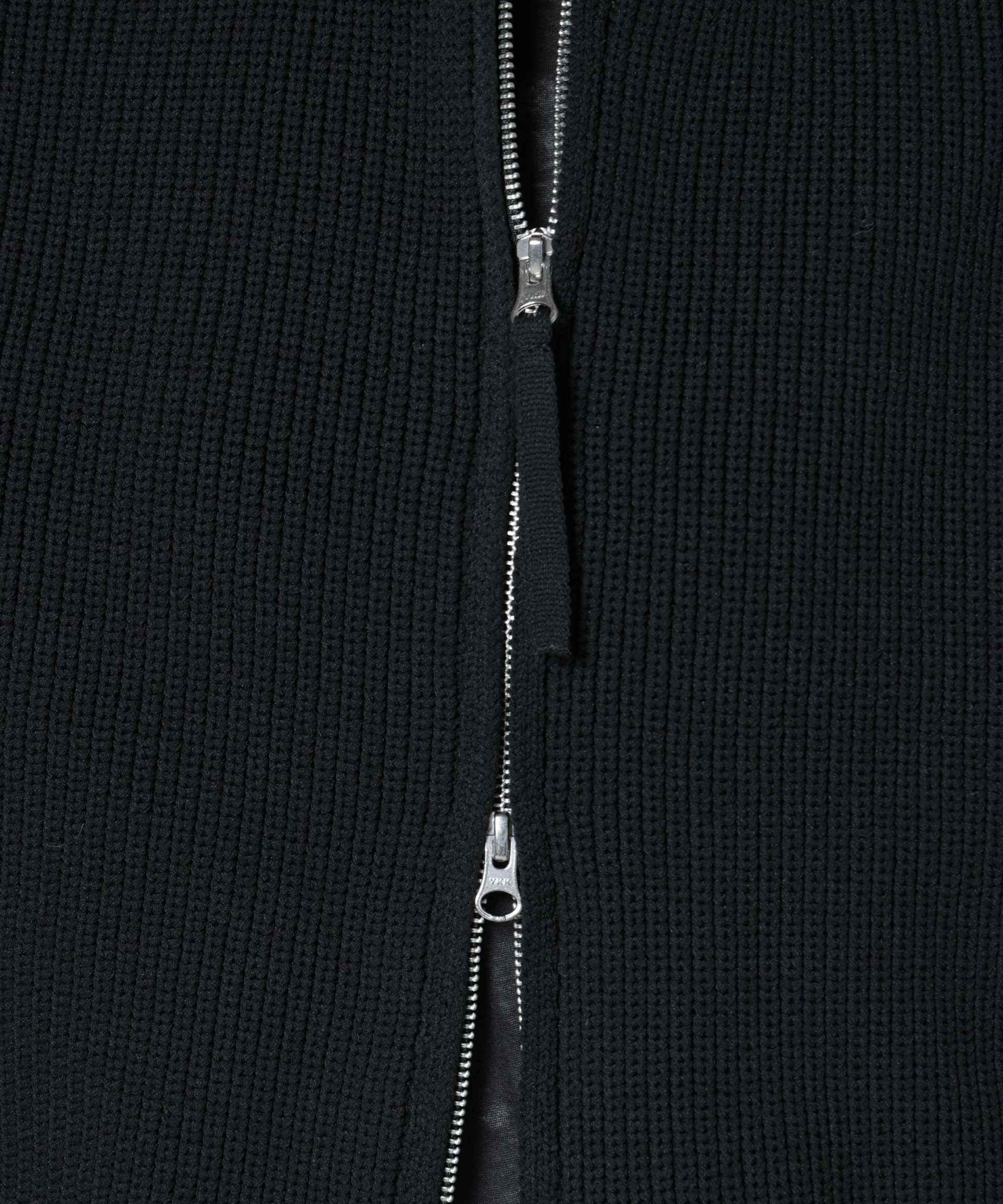 nano･universe「ダブルジップアップドライバーズニットベスト」|ニット・セーター|