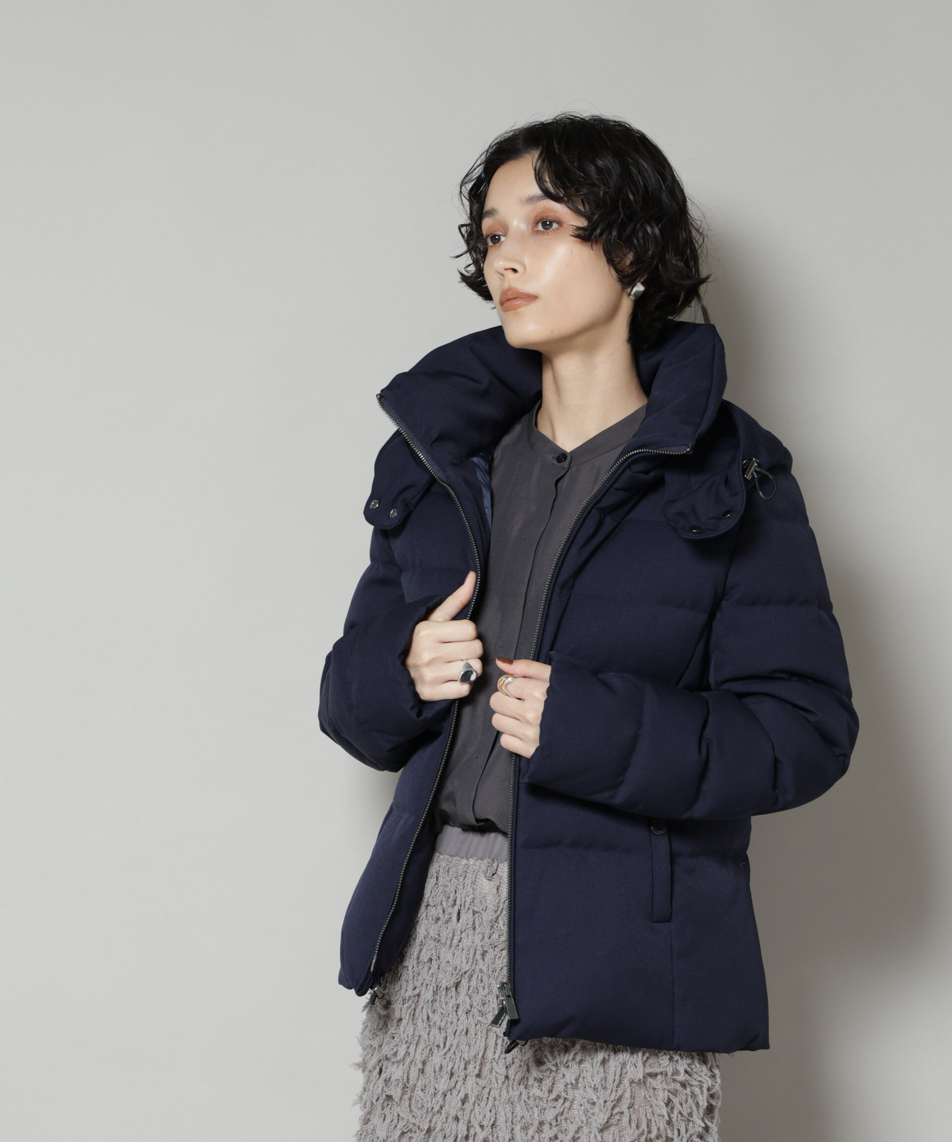 nano･universe「「西川ダウン(R)」サージショートダウン」|ダウン|