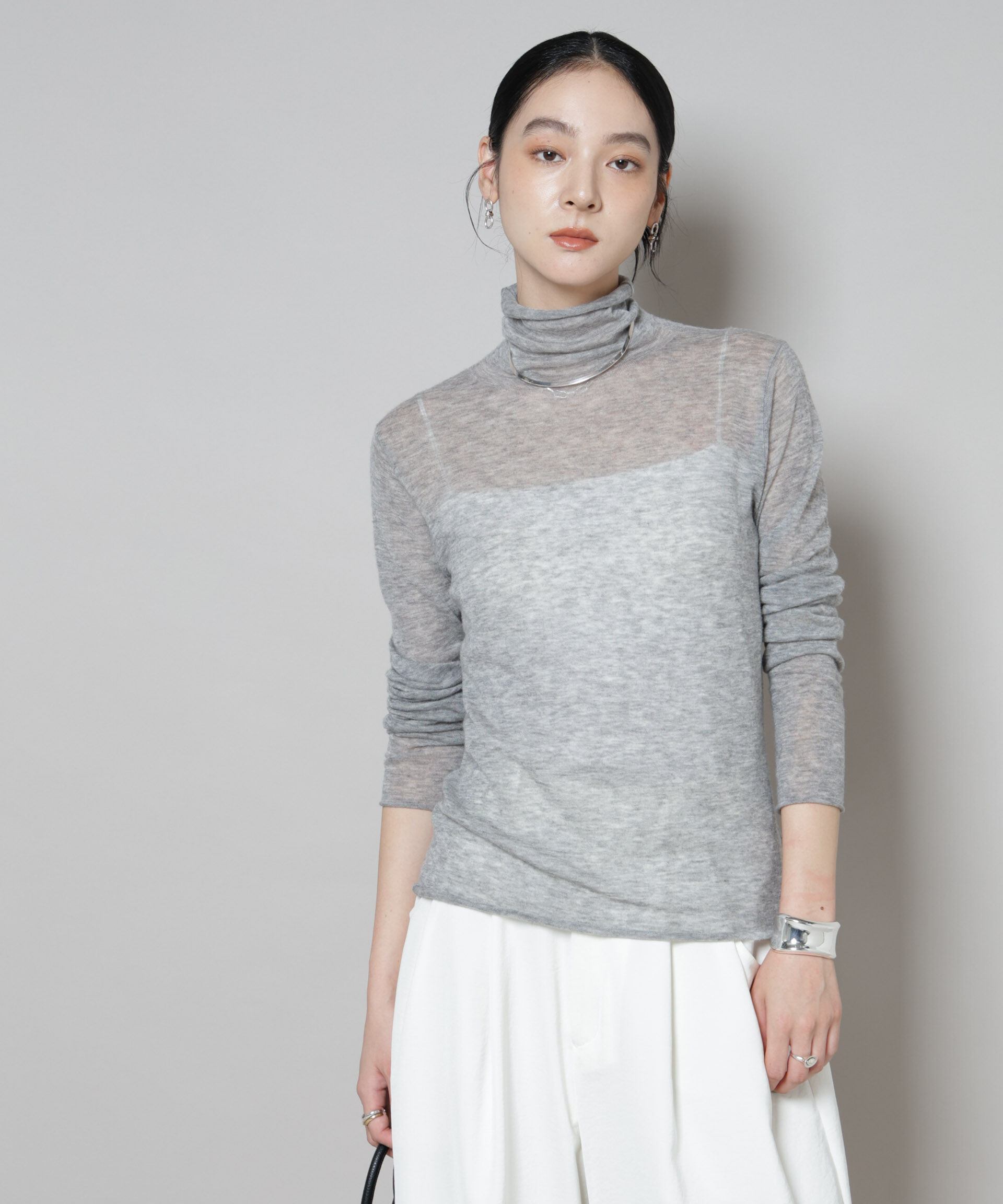 nano･universe「スイビウールタートルネックニットプルオーバー」|ニット・セーター|