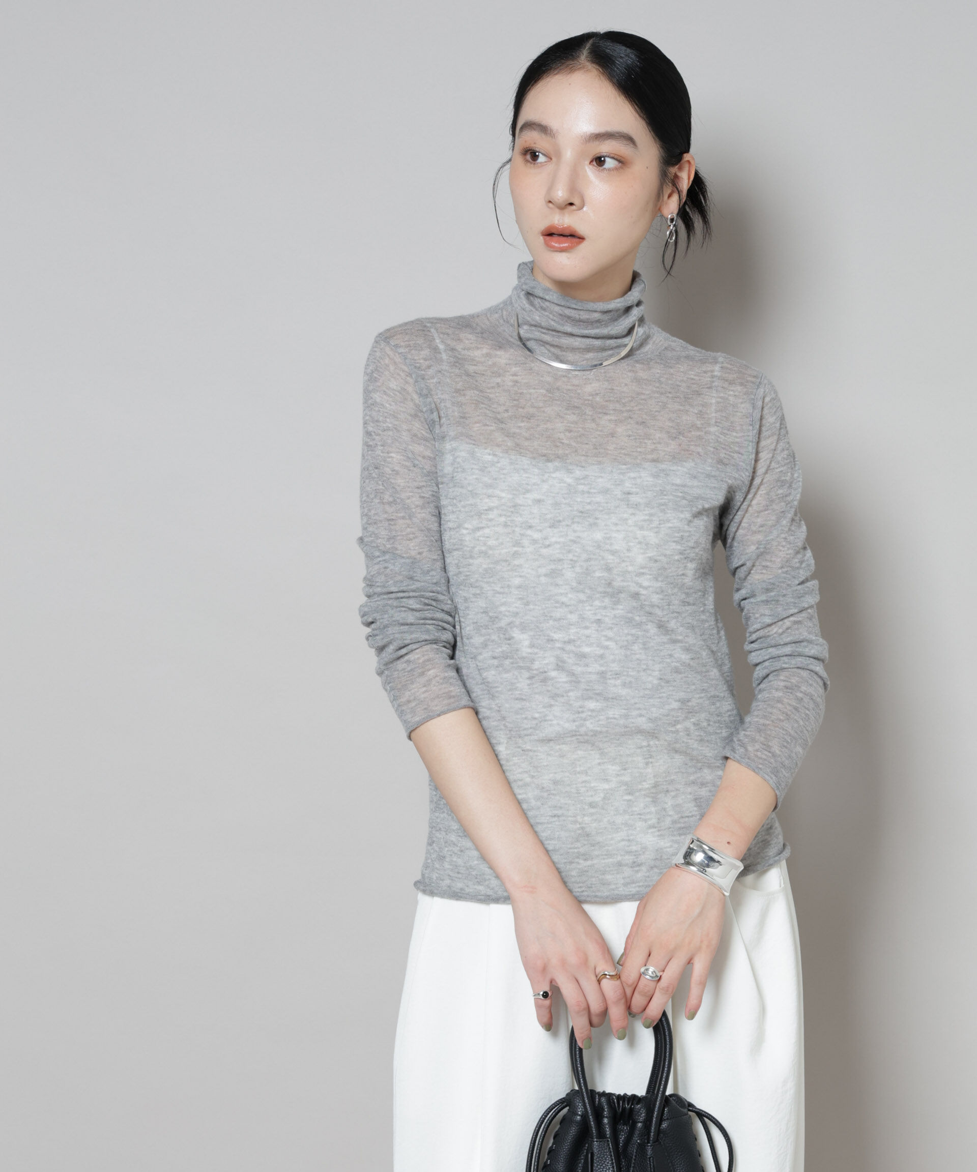 nano･universe「スイビウールタートルネックニットプルオーバー」|ニット・セーター|